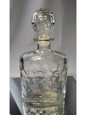 Vintage Anchor Hocking Old Schenley Bottled in Bond with Stopper Decanter 1950's